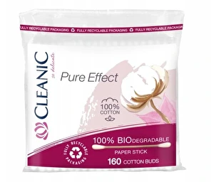 Patyczki higieniczne Pure Effect 100% biodegradowalne 1 op.-160szt