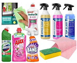 Zestaw CZYSTY DOM środki czystości do sprzątania domu