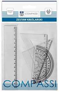 Zestaw geometryczny Compassi 15 cm 4 elementy - LC620