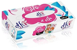 Chusteczki higieniczne w pudełku bezzapachowe ELFI 2 warstwowe 100 sztuk