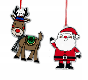 Zestaw Świąteczne zawieszki do malowania + akcesoria Boże Narodzenie