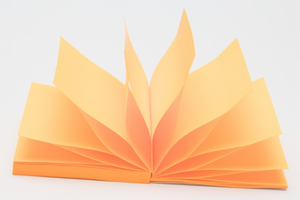 Karteczki samoprzylepne 76x76 100 kartek pomarańczowe ZIG-ZAG