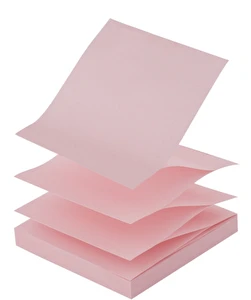 Karteczki samoprzylepne 76x76 100 kartek różowe ZIG-ZAG