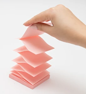 Karteczki samoprzylepne 76x76 100 kartek różowe ZIG-ZAG