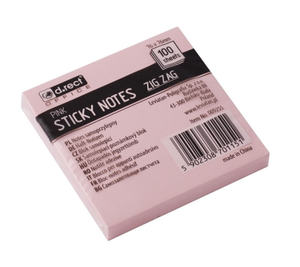 Karteczki samoprzylepne 76x76 100 kartek różowe ZIG-ZAG