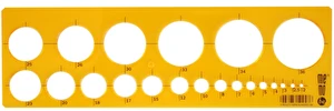 Szablon do kreślenia okręgów MemoBe 2-36 mm MS101-00