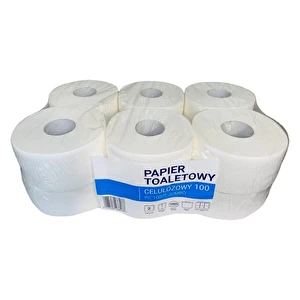 Papier toaletowy celulozowy JUMBO 2w 12 rolek MIS biały