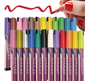 Markery akrylowe wodoodporne Mazaki Maaleo Zestaw 24 szt Flamastry