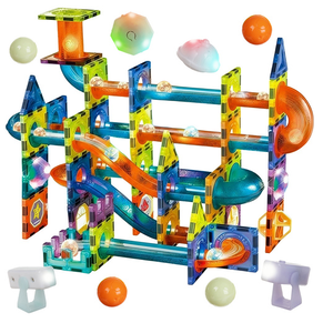 Klocki magnetyczne świecące konstrukcyjne 25766 Tor kulkowy 110 elementów