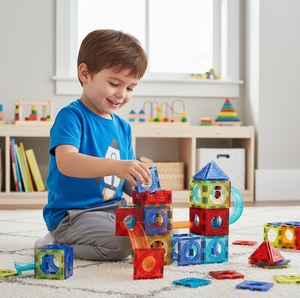 Klocki magnetyczne świecące konstrukcyjne 25766 Tor kulkowy 110 elementów