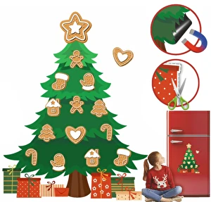 Zestaw kreatywny Choinka magnetyczna na lodówkę Pierniki