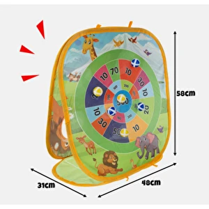 Gra zręcznościowa Rzut piłeczką woreczkiem Kruzzel zestaw 3w1 dla dzieci