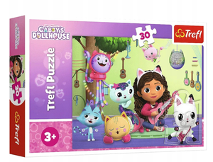 Trefl Puzzle 30 elementów - Koci Domek Gabi