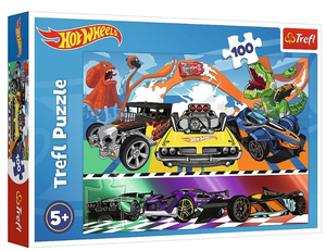Trefl Puzzle 100 pędzące samochody Hot Wheels