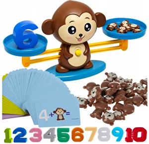 Gra Edukacyjna do Nauki Liczenia Waga Szalkowa Małpka