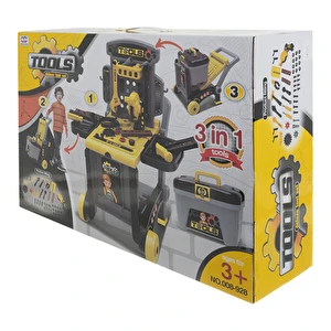 Warsztat Majsterkowicza dla dzieci 59el. 3w1 zestaw zabawkowy wózek prezent