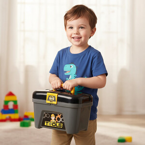 Warsztat Majsterkowicza dla dzieci 59el. 3w1 zestaw zabawkowy wózek prezent