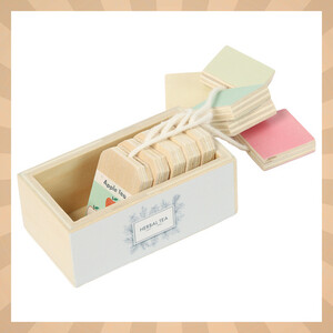 Drewniany zestaw do herbaty zabawka dla dzieci akcesoria dzbanek