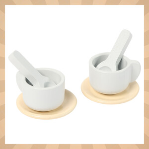 Drewniany zestaw do herbaty zabawka dla dzieci akcesoria dzbanek