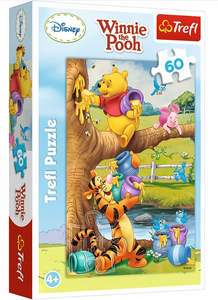 Puzzle Trefl Kubuś Puchatek 60 elementów kartonowe dla dzieci 4 lata +