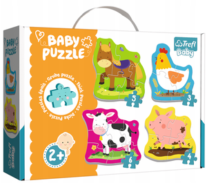 Puzzle Baby 4w1 Zwierzęta na wsi Trefl
