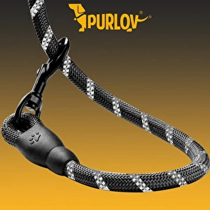 Smycz treningowa dla psa odblaskowa 5m czarna