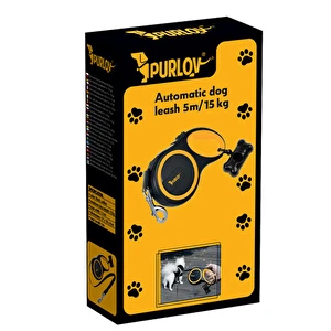 Smycz automatyczna dla psa taśma 5m 15kg 19788