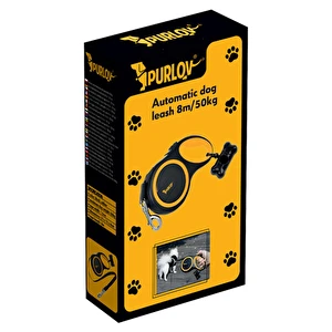 Smycz automatyczna dla psa taśma 8m 50kg 19786