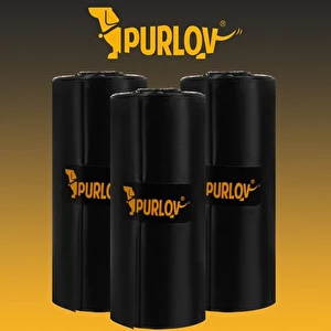 Worki na odchody Purlov 1000 szt. zestaw + etui woreczki czarne mocne