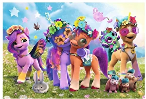 Puzzle My Little Pony 100 elementów Zabawne Kucyki Trefl 16463