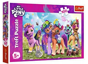 Puzzle My Little Pony 100 elementów Zabawne Kucyki Trefl 16463