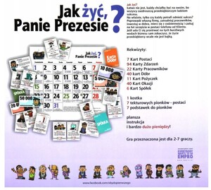 GRA planszowa Jak żyć Panie Prezesie?