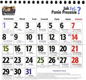 GRA planszowa Jak żyć Panie Prezesie?