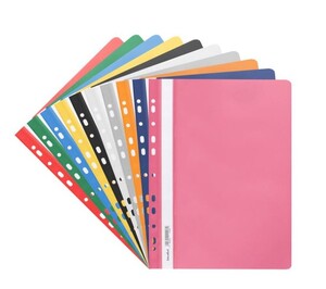Skoroszyt wpinany miękki PP BIURFOL mix 10 kolorów