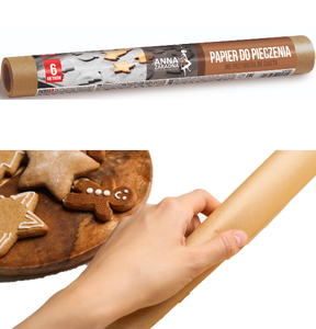 Papier do pieczenia 6m x 30 cm brązowy AZ