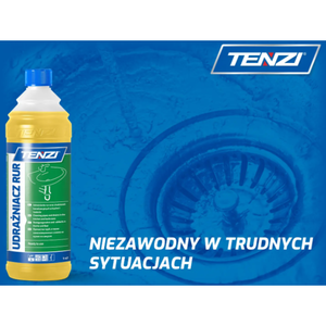 TENZI UDRAŻNIACZ DO RUR żel środek do udrażniania przetykania rur WC 1L
