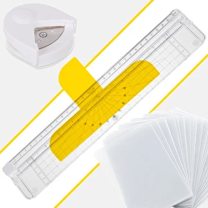 Laminator A4 IZOXIS 4w1 zestaw zgrzewarka trymer zaokrąglacz + 60 folii