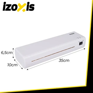 Laminator A4 IZOXIS 4w1 zestaw zgrzewarka trymer zaokrąglacz + 60 folii
