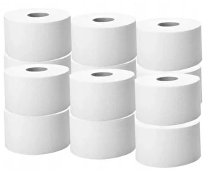 Papier toaletowy celulozowy JUMBO 2w 12 rolek MIS biały