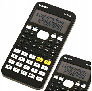 Kalkulator naukowy elektroniczny 12 CYFR 240 funkcji czarny SR-135N ELEVEN