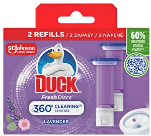 Duck krążek żelowy czyszczenie WC 2x36ml Lavenda zapas