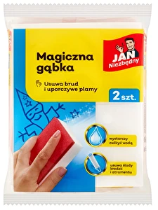 Magiczna gąbka na brud i plamy Jan Niezbędny 2 sztuki