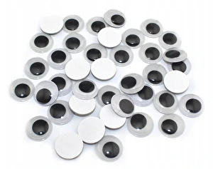 Ruchome oczka samoprzylepne MIX 105 sztuk