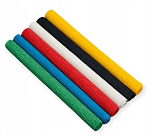 Krepina Marszczona 25x100cm DIY Kwiaty Mix Colorful 6 Kolorów Happy Color