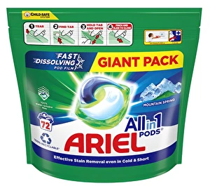 Ariel Kapsułki do prania białego i jasnych kolorów All-in-1-PODS 72 szt.
