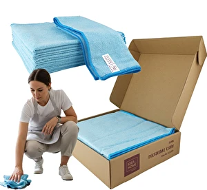 Ścierki do podłogi z mikrofibry 50x50 Gruba mikrofibra 8 sztuk niebiskie