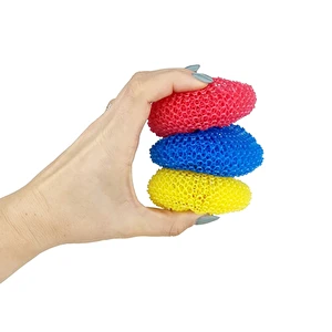 Druciak plastikowy Zmywak Czyścik do teflonu kolorowy 12szt