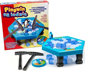 Gra Zręcznościowa Pingwin na Lodzie Pingwinek Rodzinna Prezent dla Dzieci