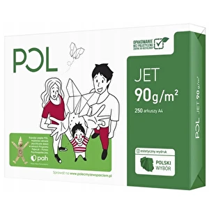 Papier ksero A4 PolJet 90g biały 250 ark.