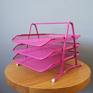 Zestaw półek 3 szt siatka różowy